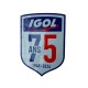 PLACA IGOL EM RELEVO 75 ANOS